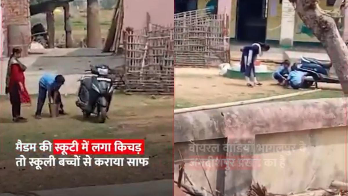 Bihar teachers face backlash for asking students to clean scooters, internet asks for ‘immediate suspension’